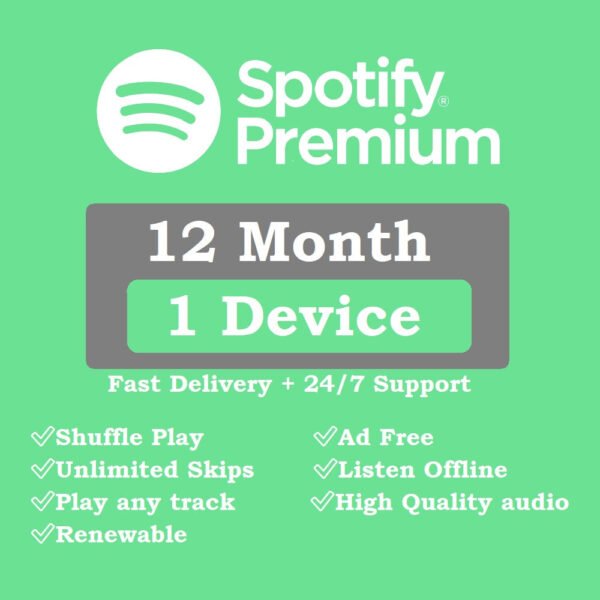 Spotify Premium Subscription - 1 Year | All countries Supported - Softwarek